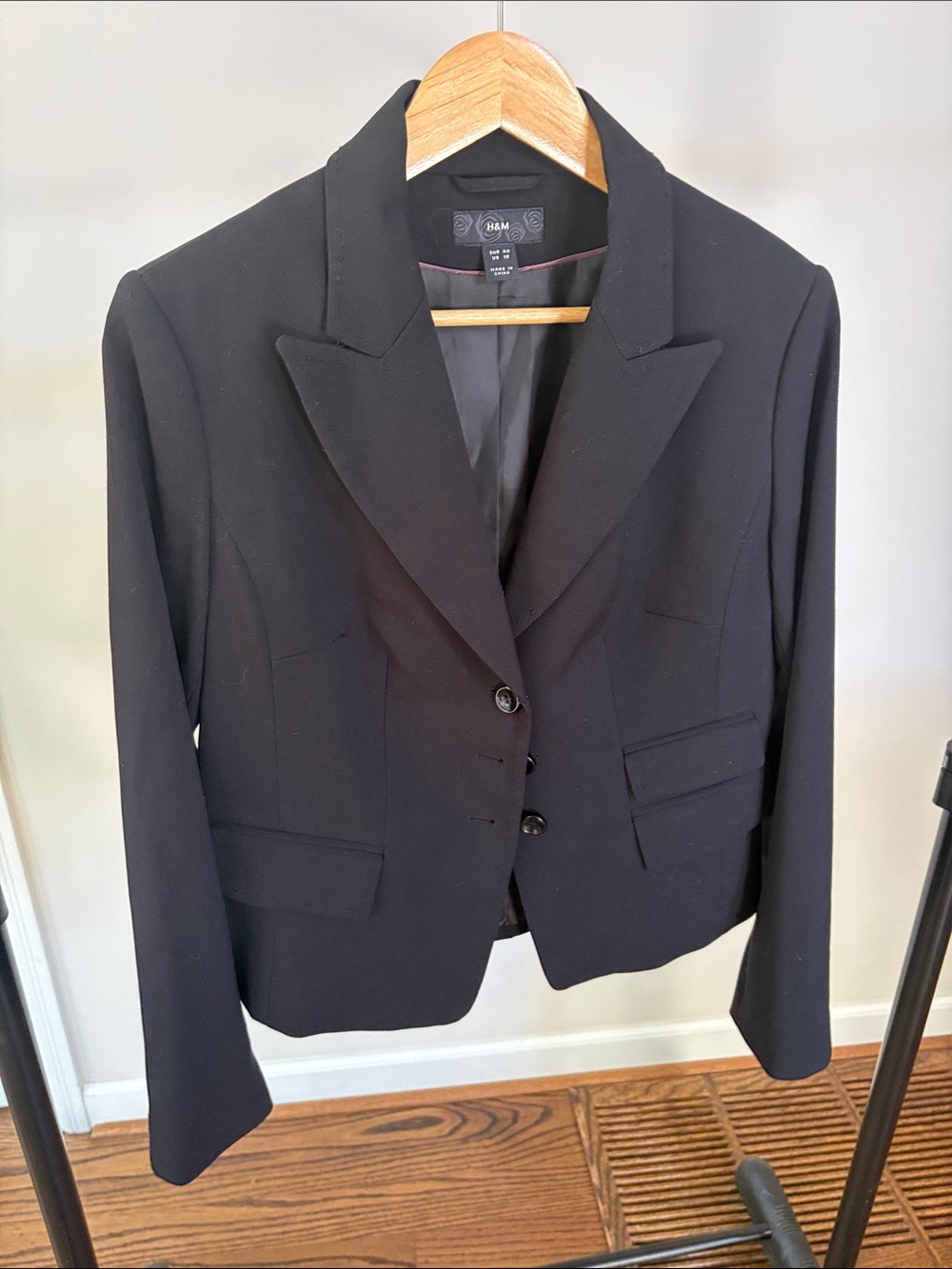 H&M Black Tailored Women's Blazer size 10
